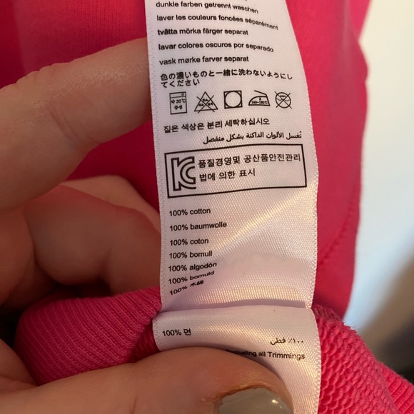 Joules Cotton Crew Neck in Fuspink - Picture 6 of 6